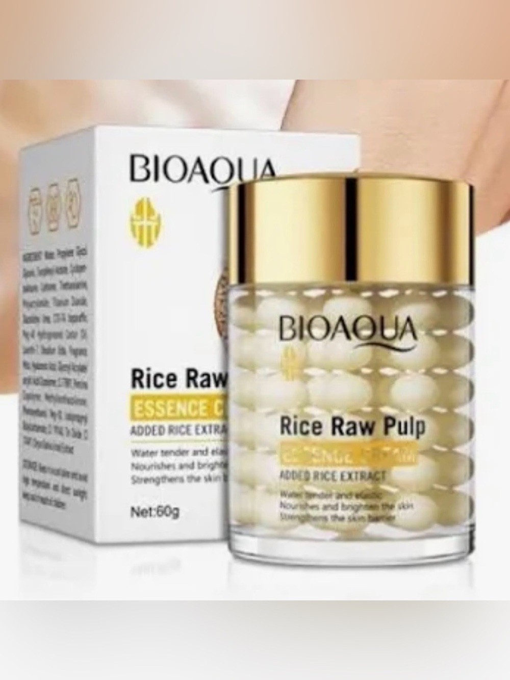 Bioaqua Rice Raw Pulp Essence Cream